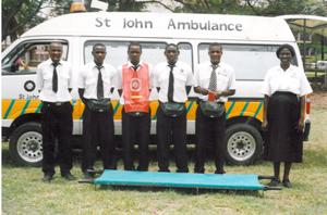 St John Zambia volunteers on standby